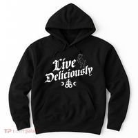 Live Deliciously Witchcraft Occult Hoodie thumb 0