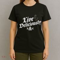 Live Deliciously Witchcraft Occult T-Shirt thumb 4