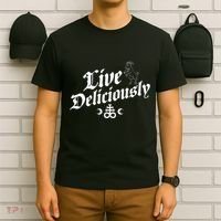 Live Deliciously Witchcraft Occult T-Shirt thumb 6
