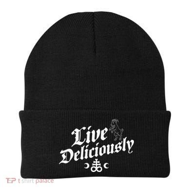 Live Deliciously Witchcraft Occult Beanie