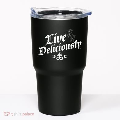Live Deliciously Witchcraft Occult Tumbler