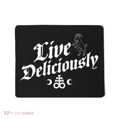 Live Deliciously Witchcraft Occult Mousepad