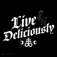 Live Deliciously Witchcraft Occult Ornament thumb 1
