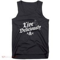 Live Deliciously Witchcraft Occult Tank Top thumb 0