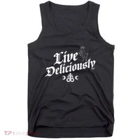 Live Deliciously Witchcraft Occult Tank Top thumb 0