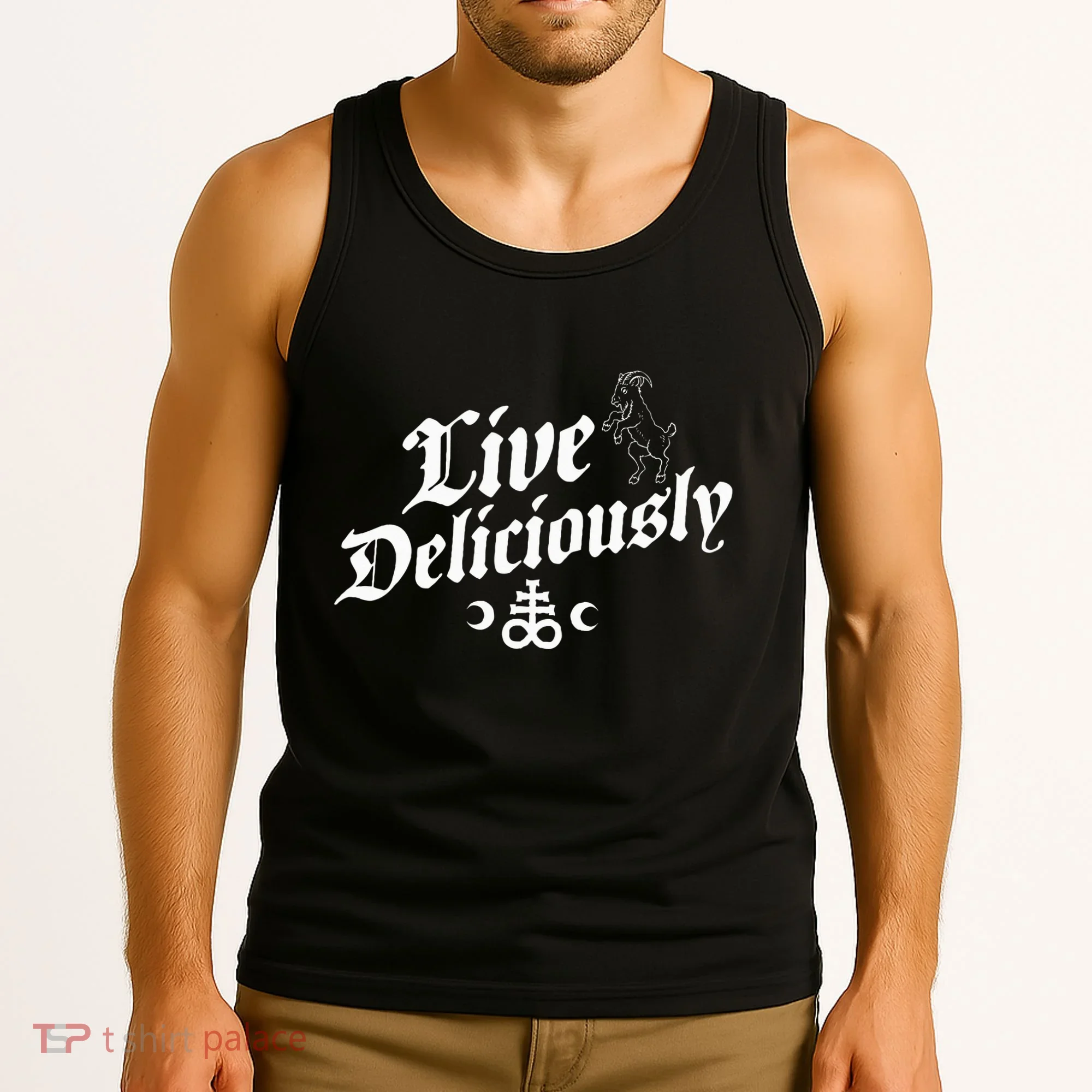 Live Deliciously Witchcraft Occult Tank Top