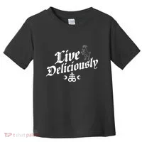 Live Deliciously Witchcraft Occult Toddler T-Shirt thumb 0