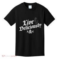 Live Deliciously Witchcraft Occult Kids T-Shirt thumb 0