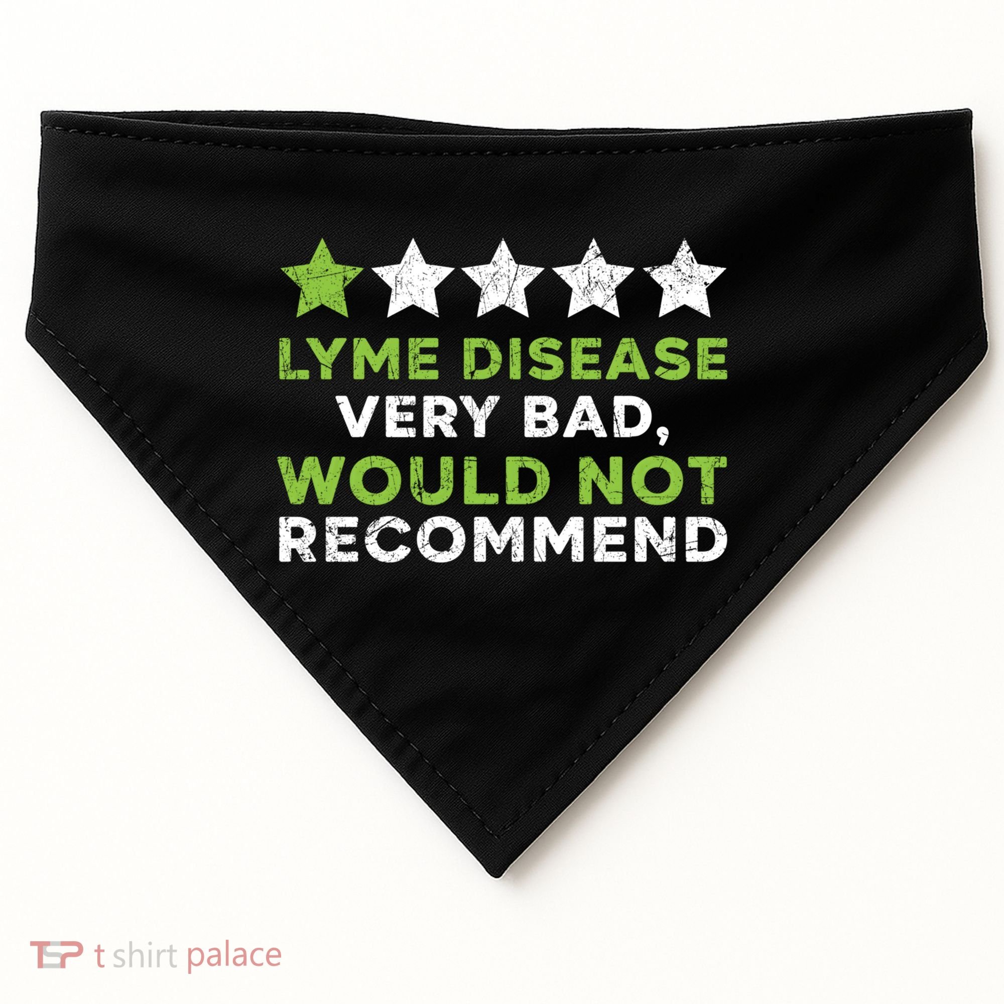 Lyme Disease Warrior Lyme Disease Awareness Month Cute Gift USA-Made Doggie Bandana