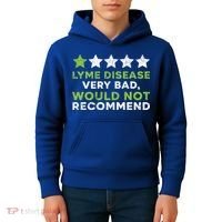 Lyme Disease Warrior Lyme Disease Awareness Month Cute Gift Kids Hoodie thumb 4