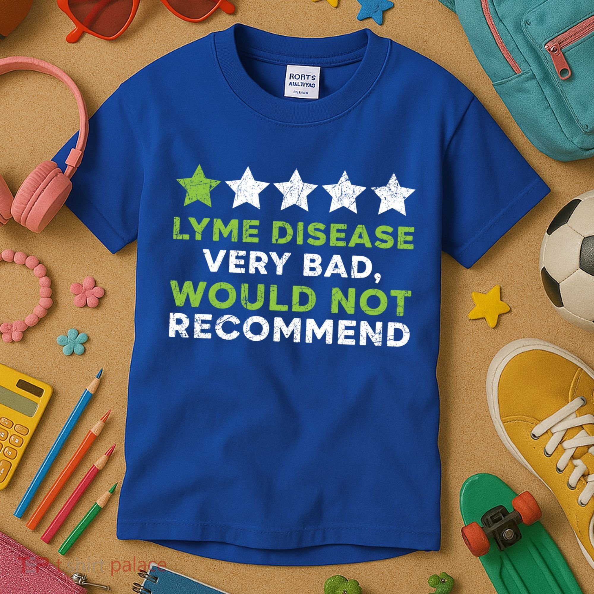 Lyme Disease Warrior Lyme Disease Awareness Month Cute Gift Kids T-Shirt