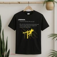 Lineman Definition with Pole Climber for Line Sarcastic T-Shirt thumb 2