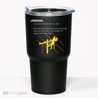 Lineman Definition with Pole Climber for Line Sarcastic Tumbler thumb 0