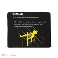 Lineman Definition with Pole Climber for Line Sarcastic Mousepad thumb 0