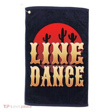 Line Dance Western Country Golf Towel