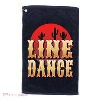 Line Dance Western Country Golf Towel thumb 0