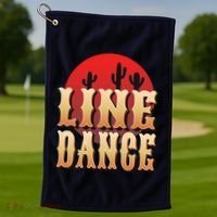 Line Dance Western Country Golf Towel thumb 1