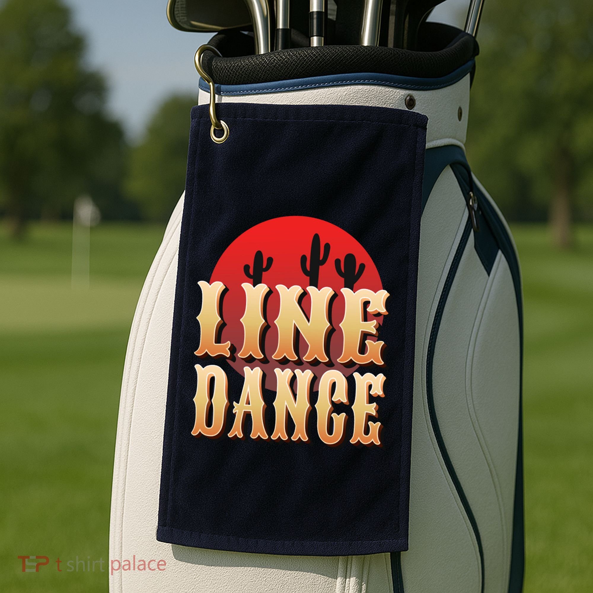 Line Dance Western Country Golf Towel