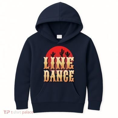 Line Dance Western Country Kids Hoodie