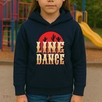 Line Dance Western Country Kids Hoodie thumb 3