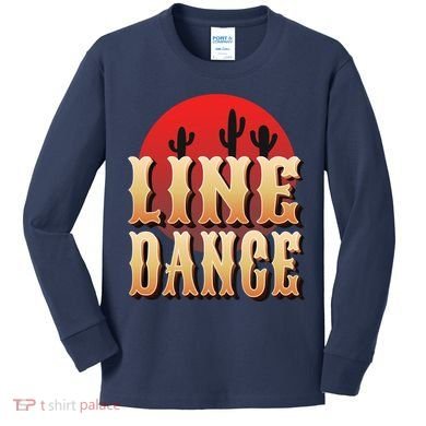 Line Dance Western Country Kids Long Sleeve Shirt