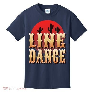 Line Dance Western Country Kids T-Shirt