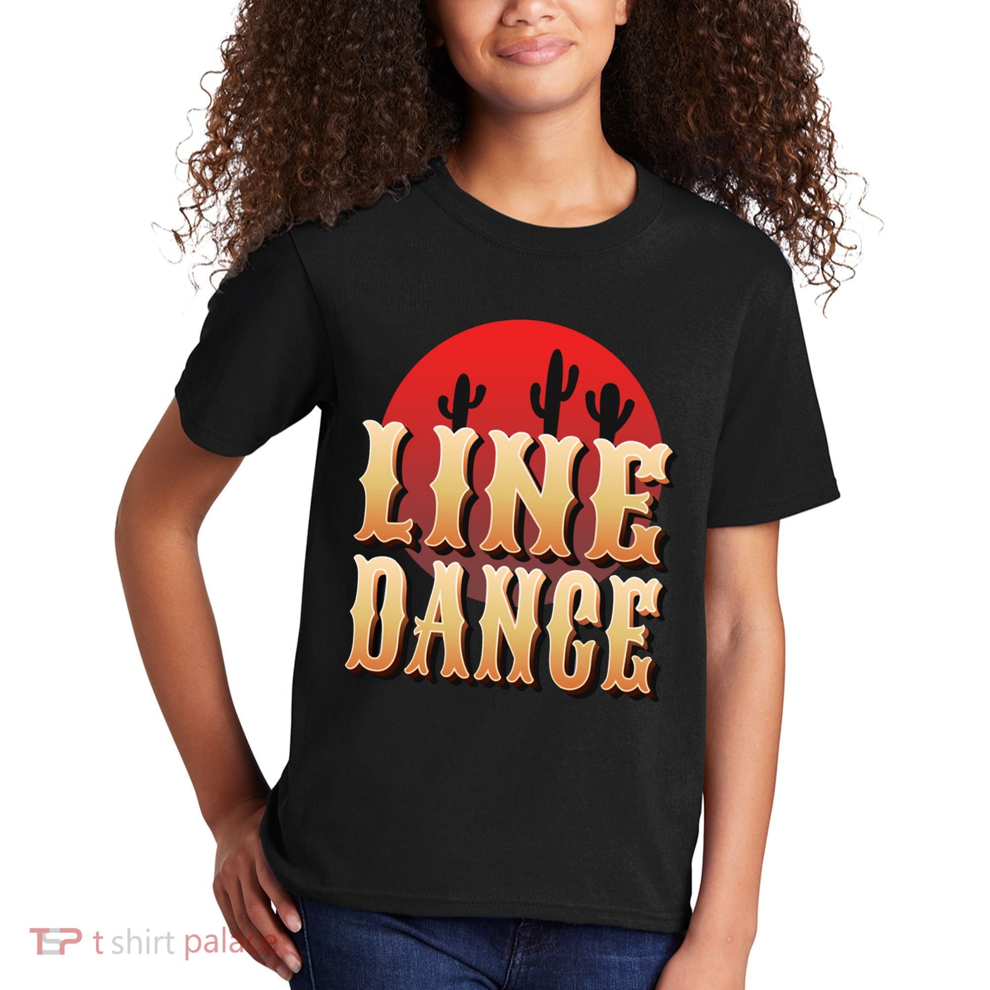 Line Dance Western Country Kids T-Shirt