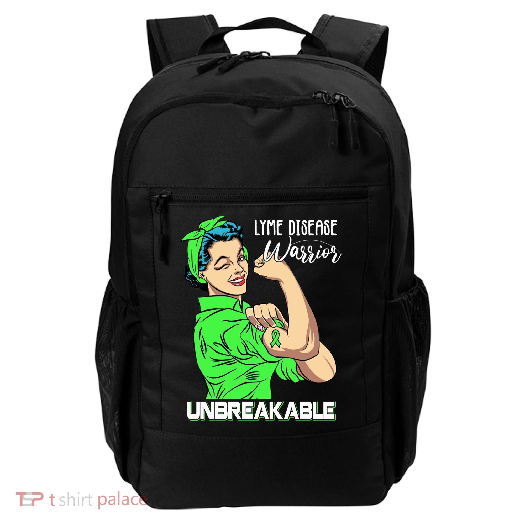 Lyme Disease Warrior Unbreakable Gift Awareness Gift Backpack
