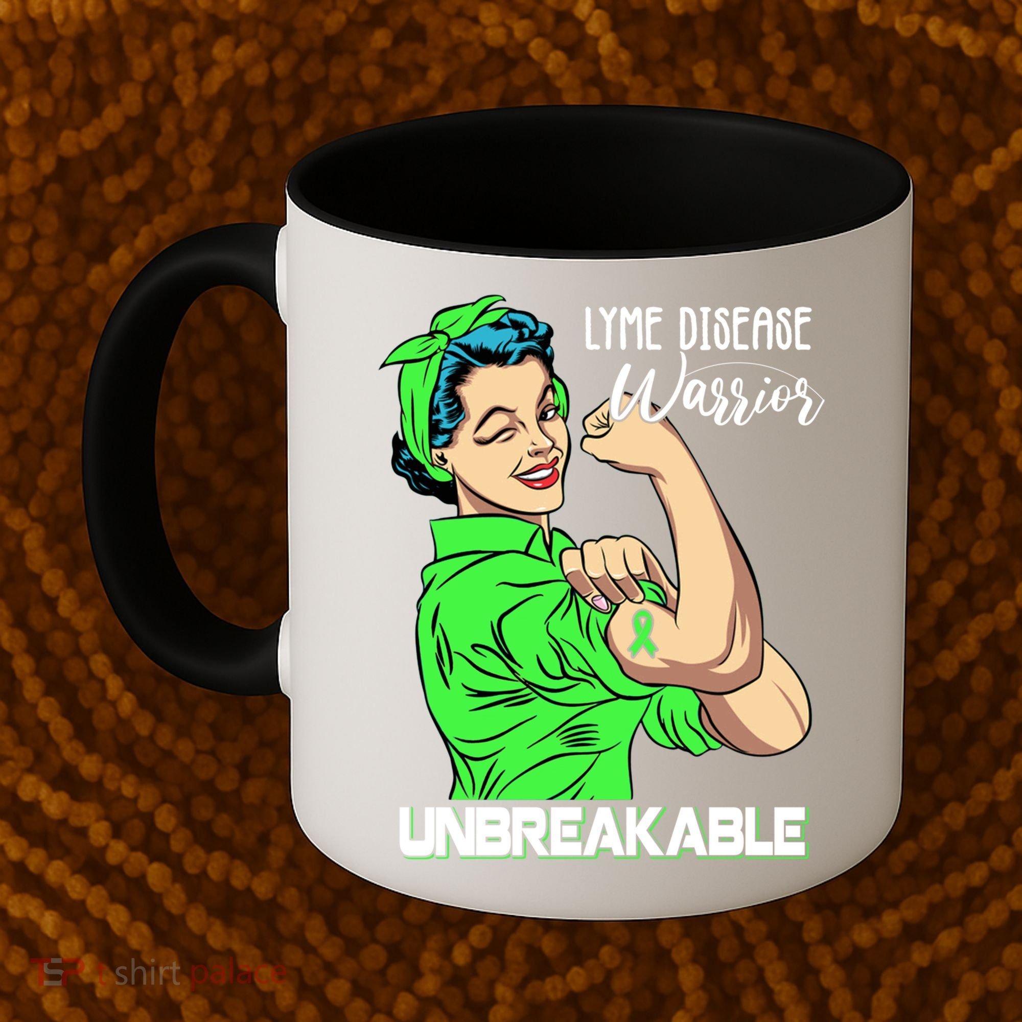 Lyme Disease Warrior Unbreakable Gift Awareness Gift Coffee Mug