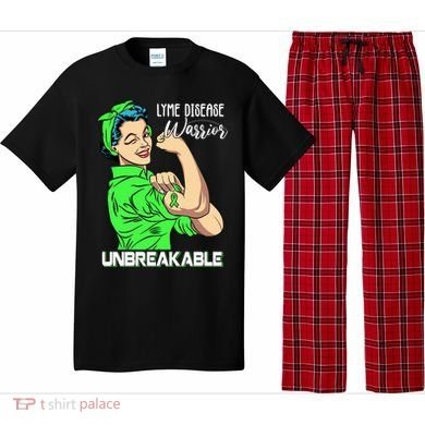 Lyme Disease Warrior Unbreakable Gift Awareness Gift Pajama Set