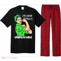 Lyme Disease Warrior Unbreakable Gift Awareness Gift Pajama Set thumb 0