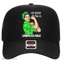 Lyme Disease Warrior Unbreakable Gift Awareness Gift Hat thumb 0