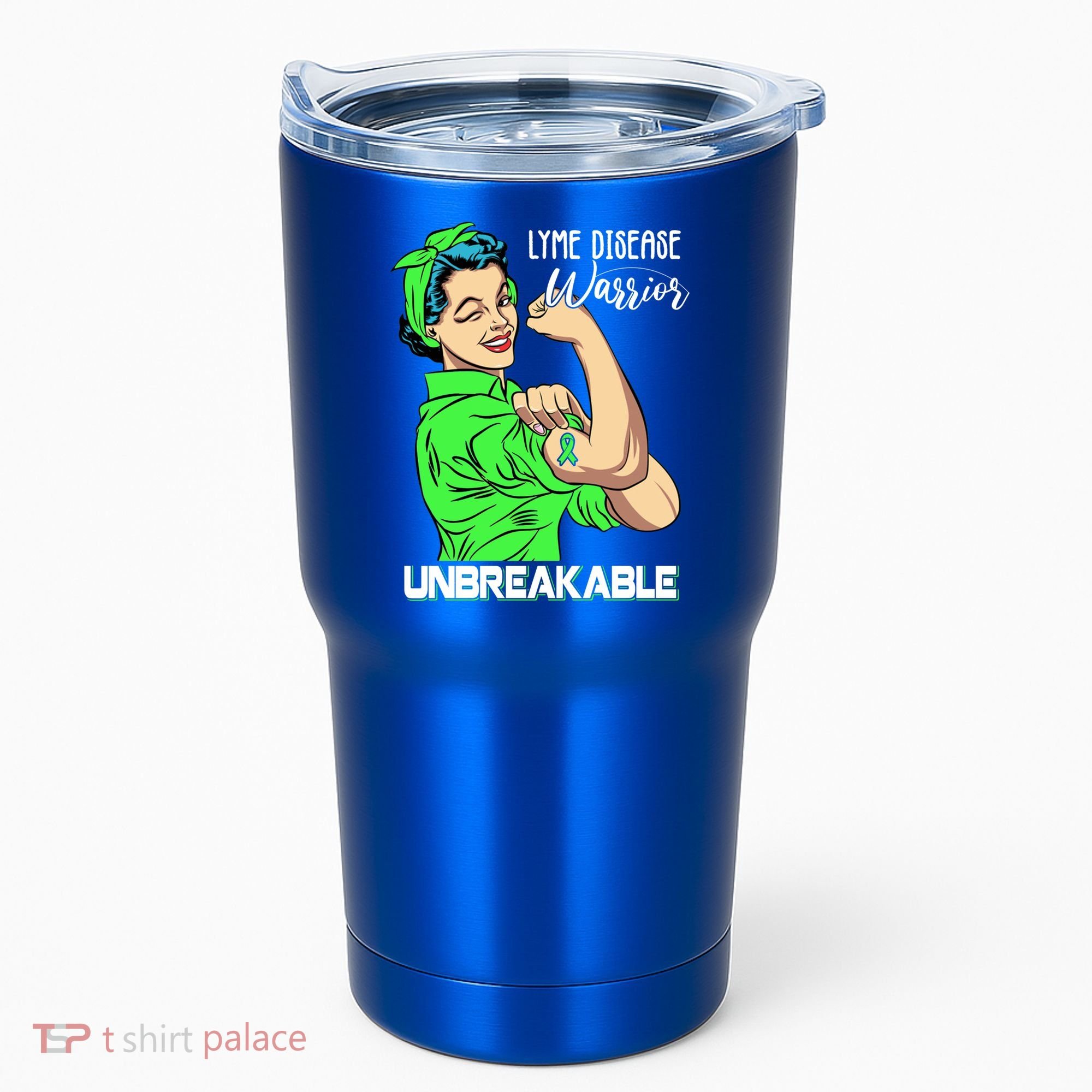 Lyme Disease Warrior Unbreakable Gift Awareness Gift Tumbler