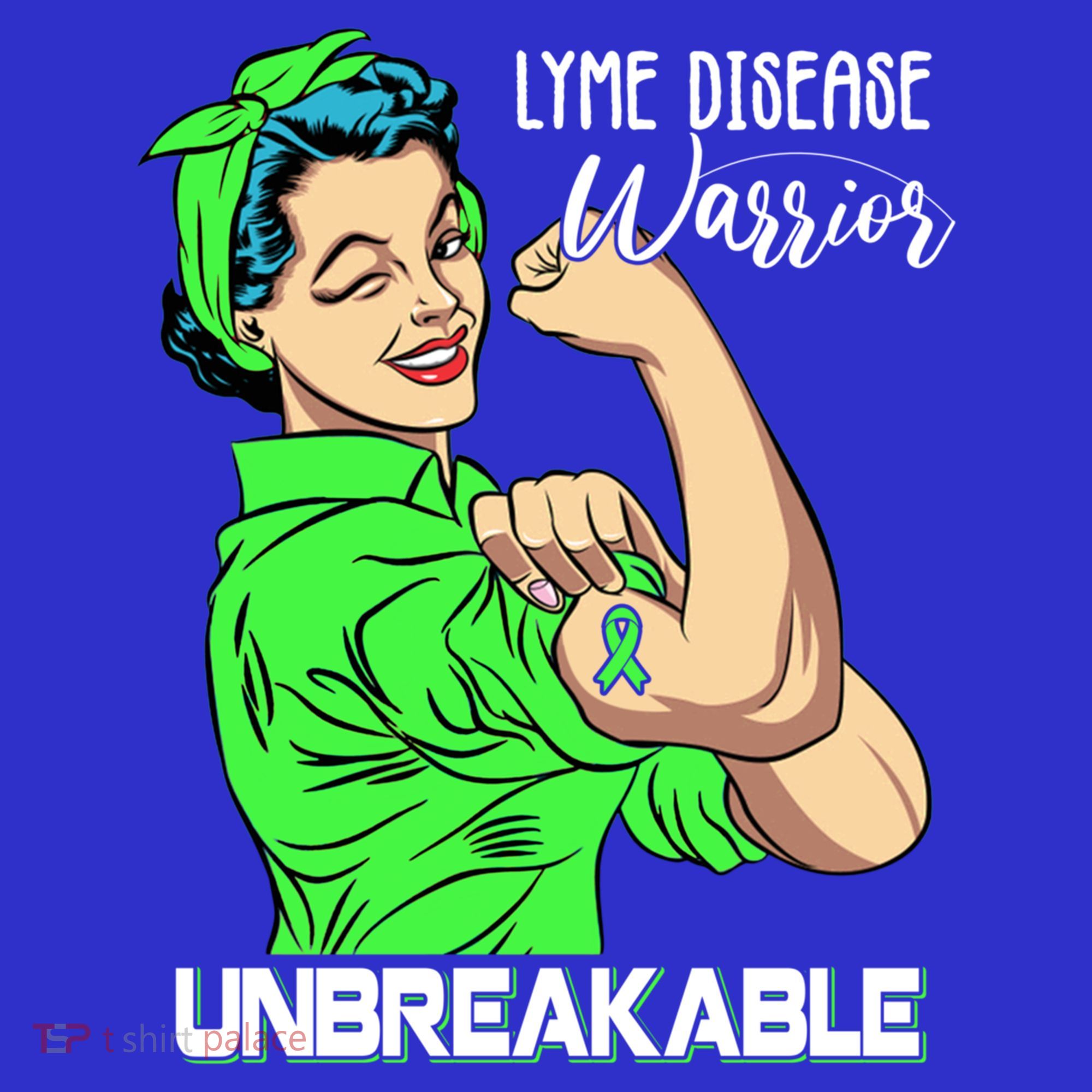 Lyme Disease Warrior Unbreakable Gift Awareness Gift Women's Tank Top