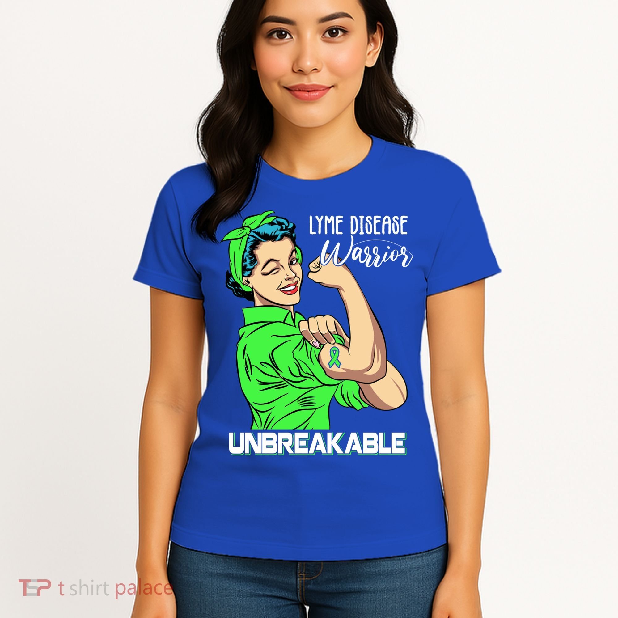 Lyme Disease Warrior Unbreakable Gift Awareness Gift Women's T-Shirt