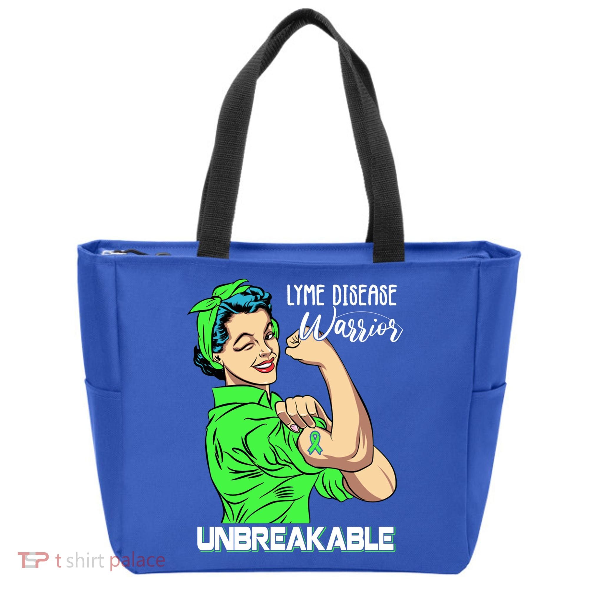 Lyme Disease Warrior Unbreakable Gift Awareness Gift Tote Bag