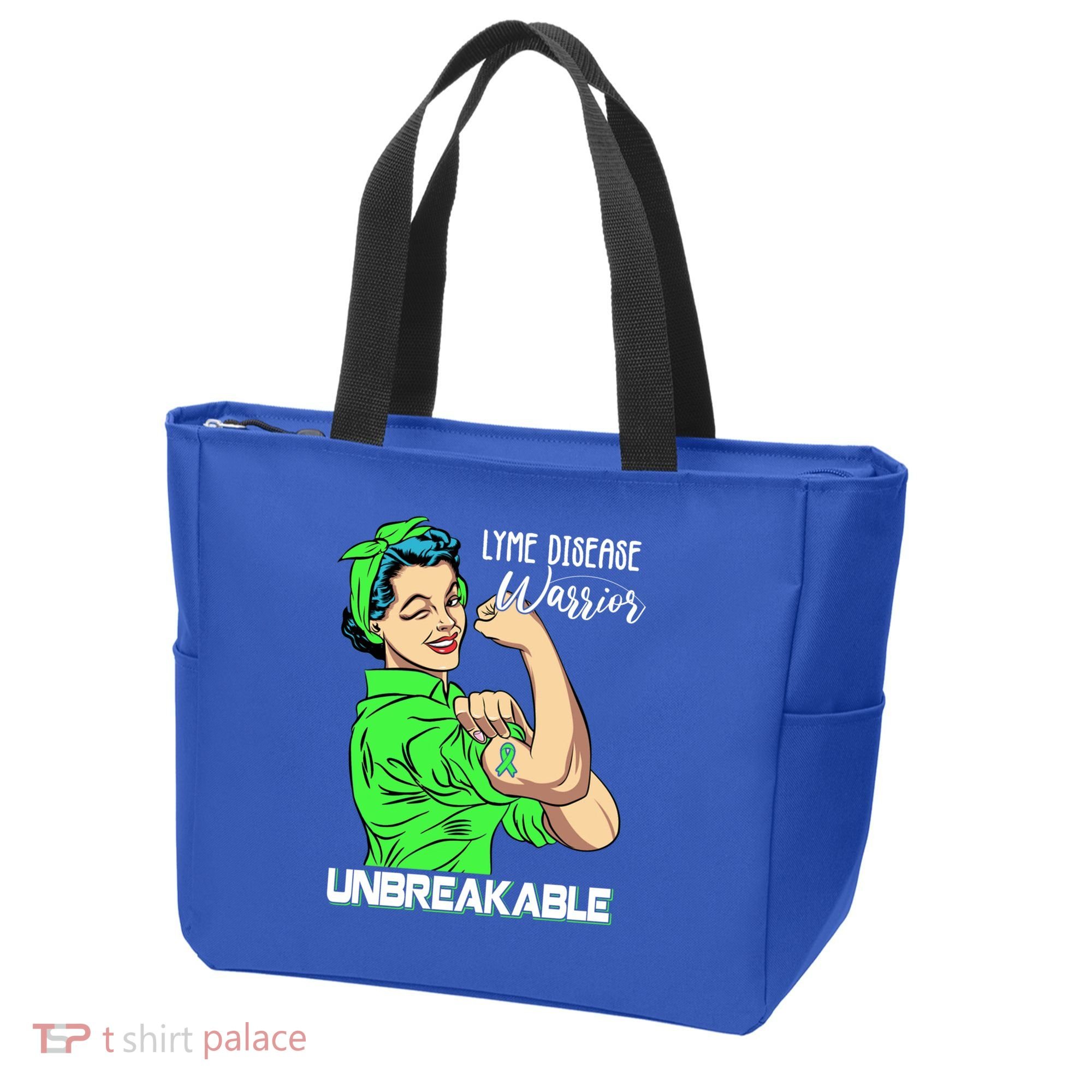 Lyme Disease Warrior Unbreakable Gift Awareness Gift Tote Bag
