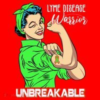 Lyme Disease Warrior Unbreakable Gift Awareness Gift Santa Hat thumb 1