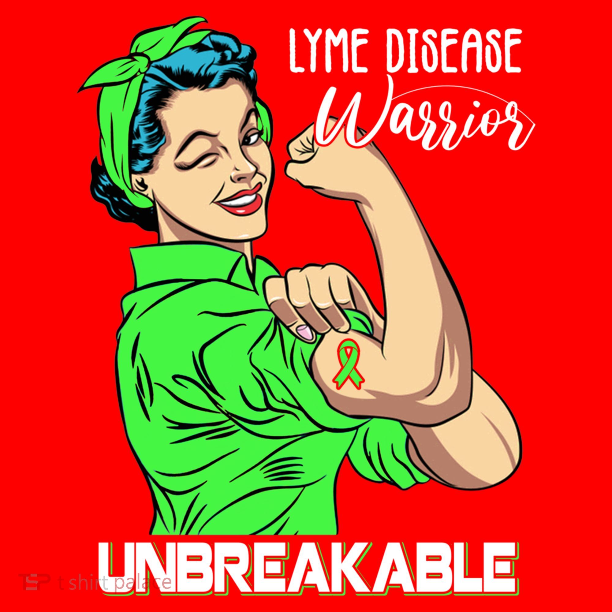 Lyme Disease Warrior Unbreakable Gift Awareness Gift Santa Hat