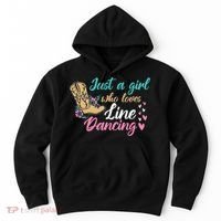 Line Dancing Western Just A Girl Who Loves Line Dancing Hoodie thumb 0