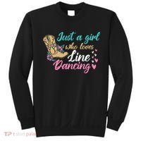 Line Dancing Western Just A Girl Who Loves Line Dancing Sweatshirt thumb 0