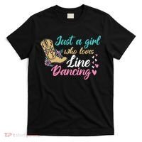 Line Dancing Western Just A Girl Who Loves Line Dancing T-Shirt thumb 0