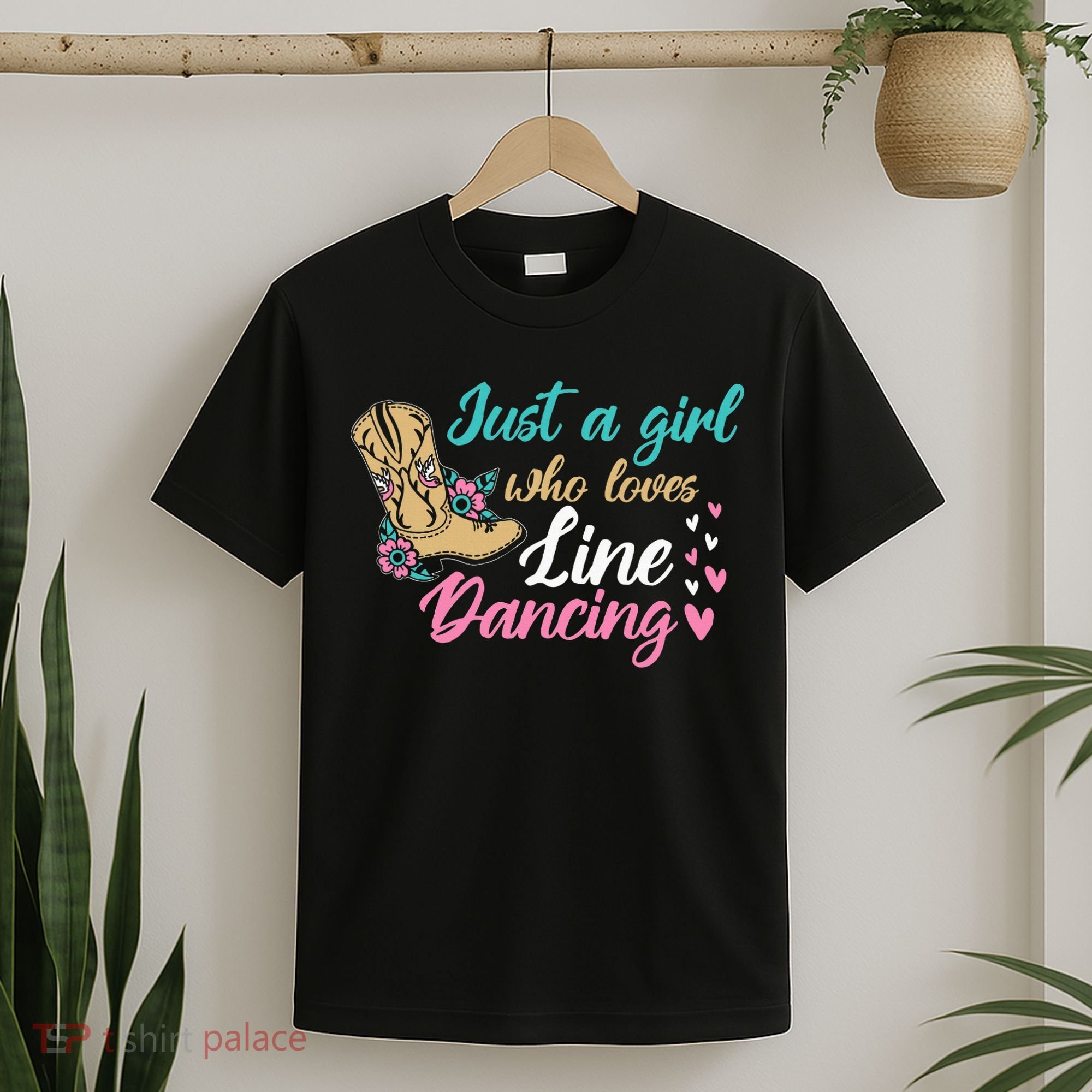 Line Dancing Western Just A Girl Who Loves Line Dancing T-Shirt
