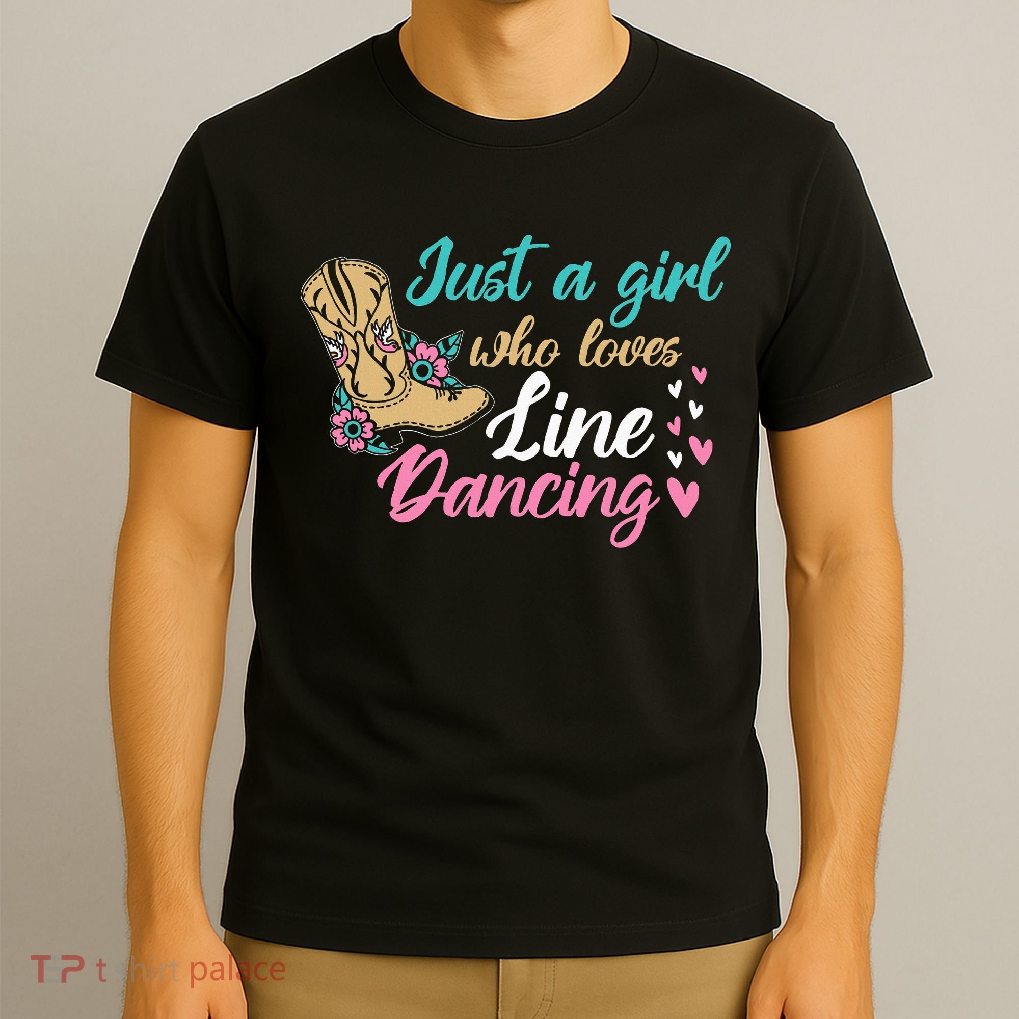 Line Dancing Western Just A Girl Who Loves Line Dancing T-Shirt