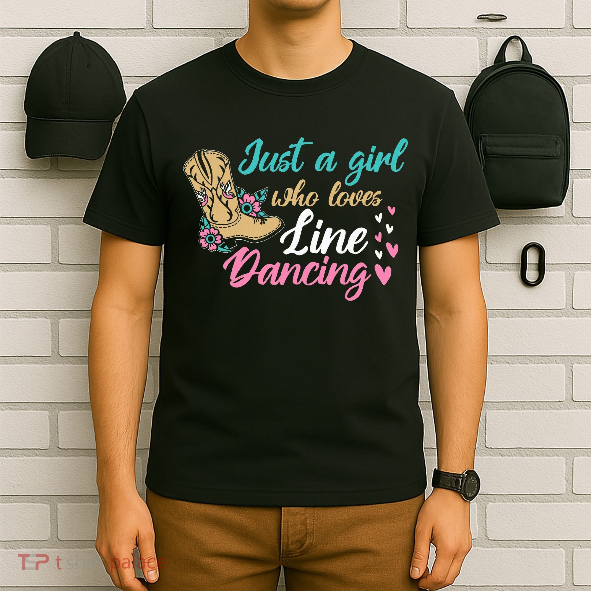 Line Dancing Western Just A Girl Who Loves Line Dancing T-Shirt