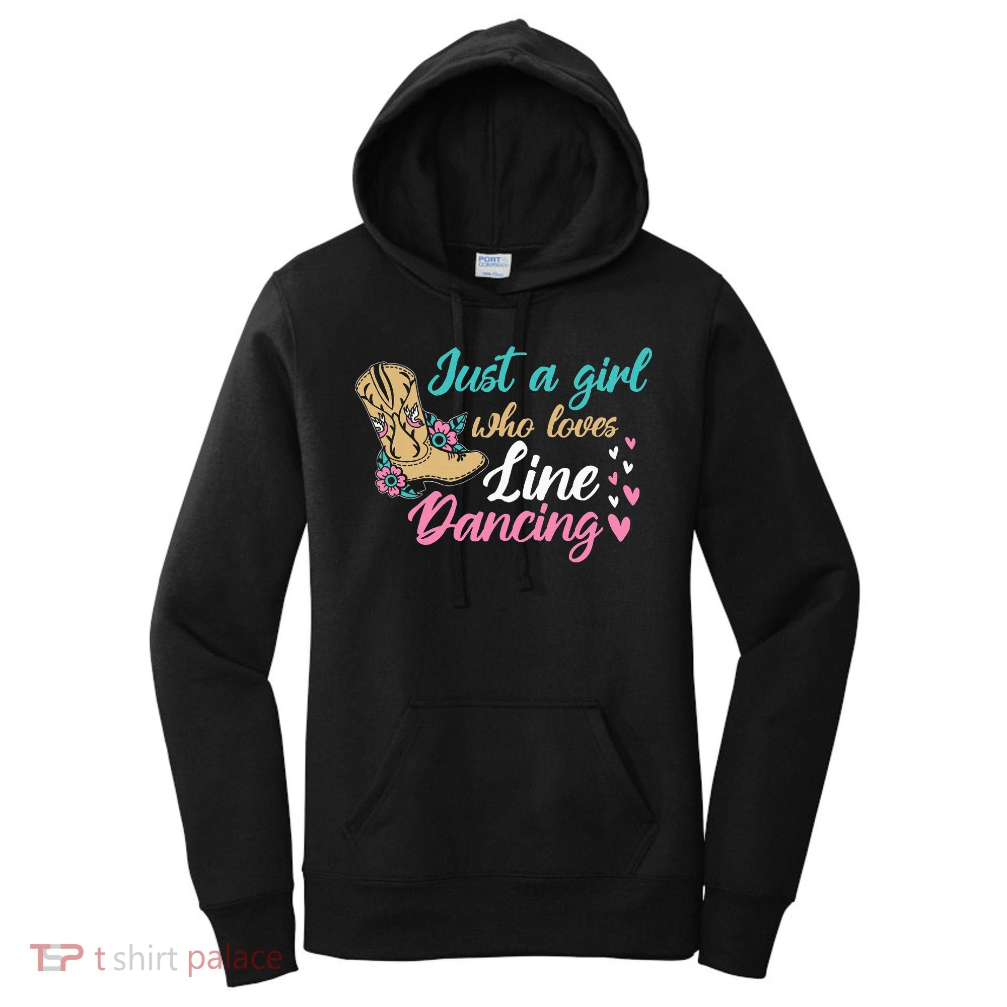 Line Dancing Western Just A Girl Who Loves Line Dancing Women's Hoodie