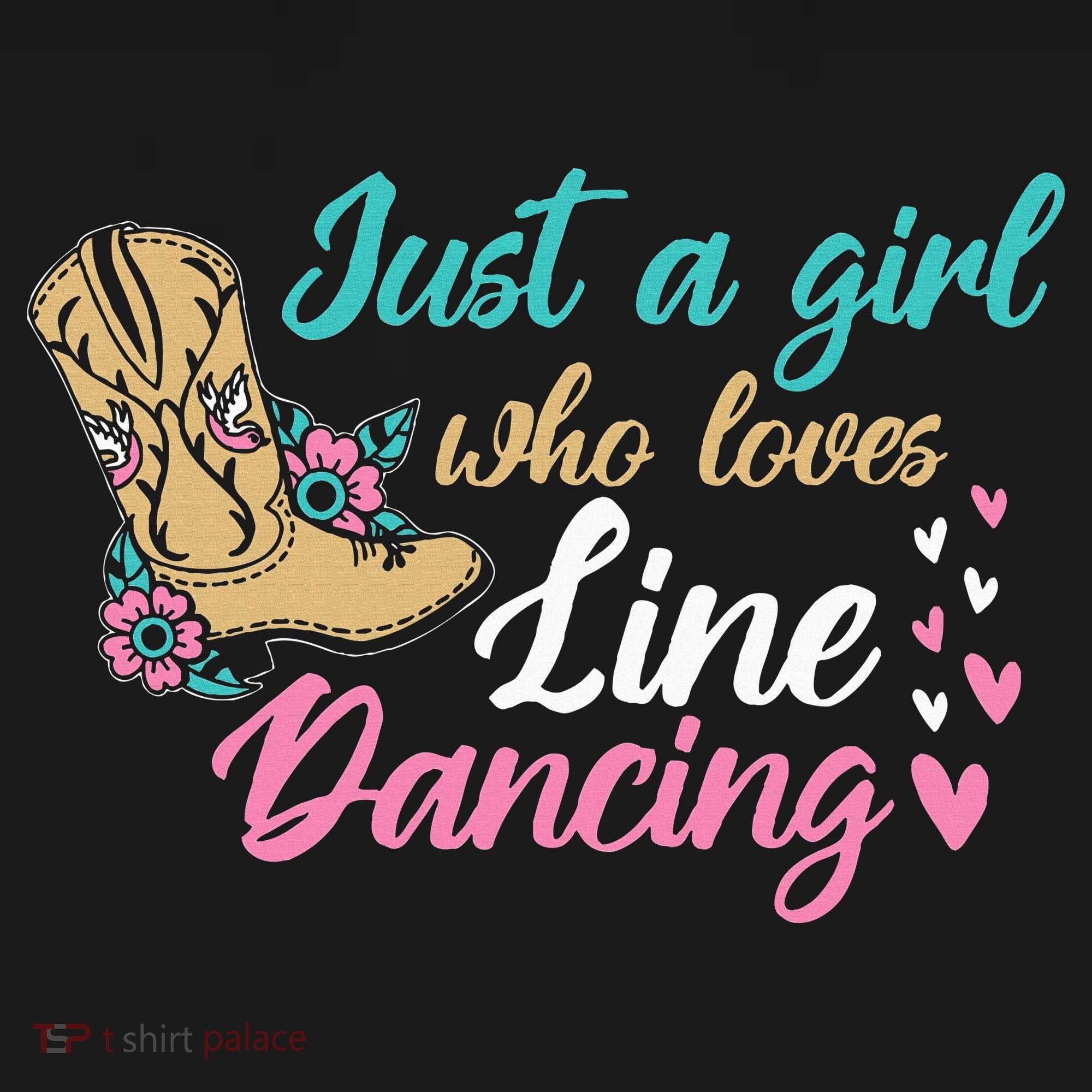 Line Dancing Western Just A Girl Who Loves Line Dancing Women's Hoodie