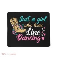 Line Dancing Western Just A Girl Who Loves Line Dancing Mousepad thumb 0