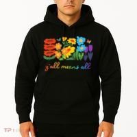 Lgbtq Diversity YAll Pride Means All Flower Hoodie thumb 2