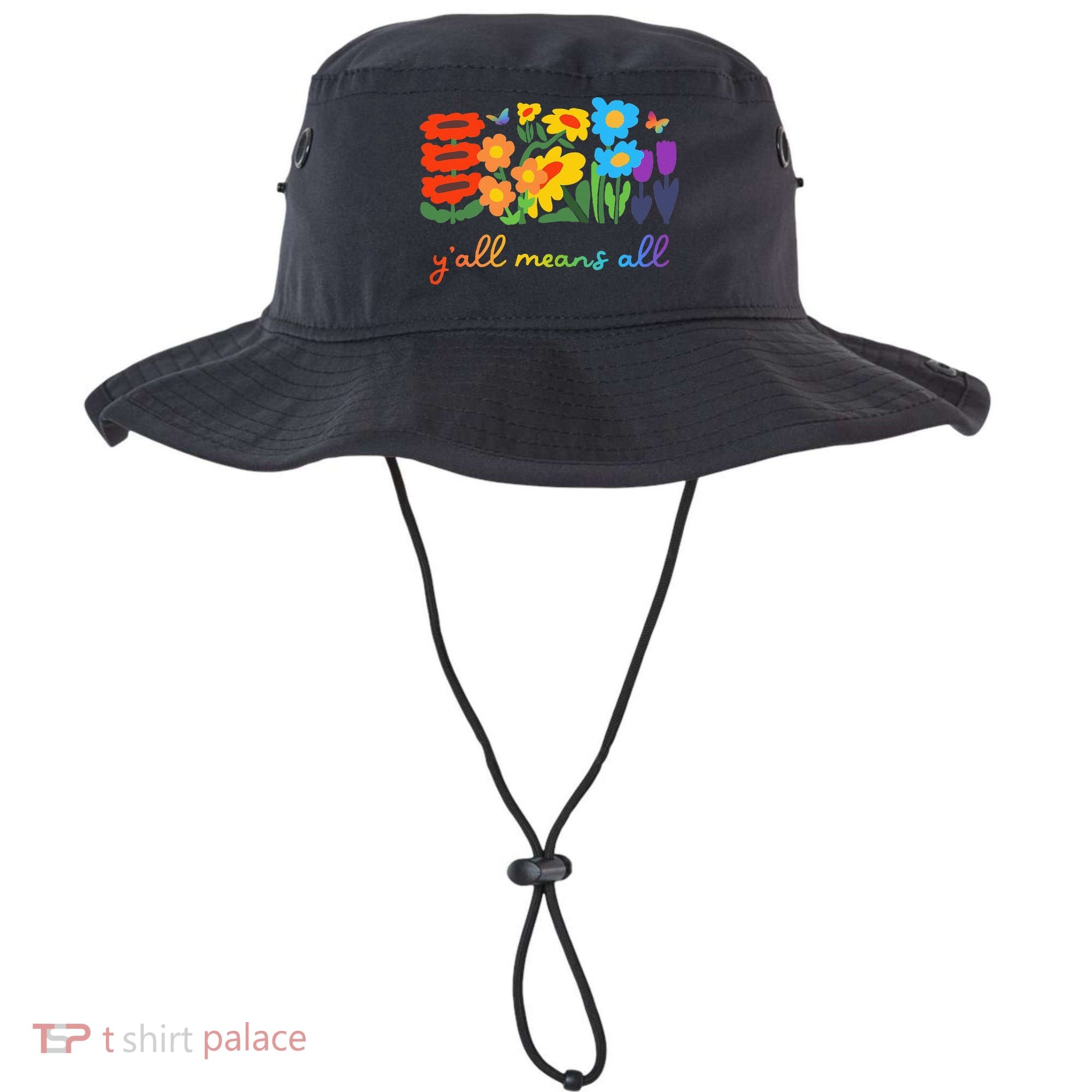Lgbtq Diversity YAll Pride Means All Flower Bucket Hat